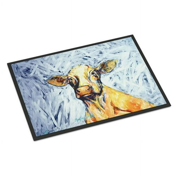 Carolines Treasures MW2096MAT 18 x 27 in. Moo Cow Doormat