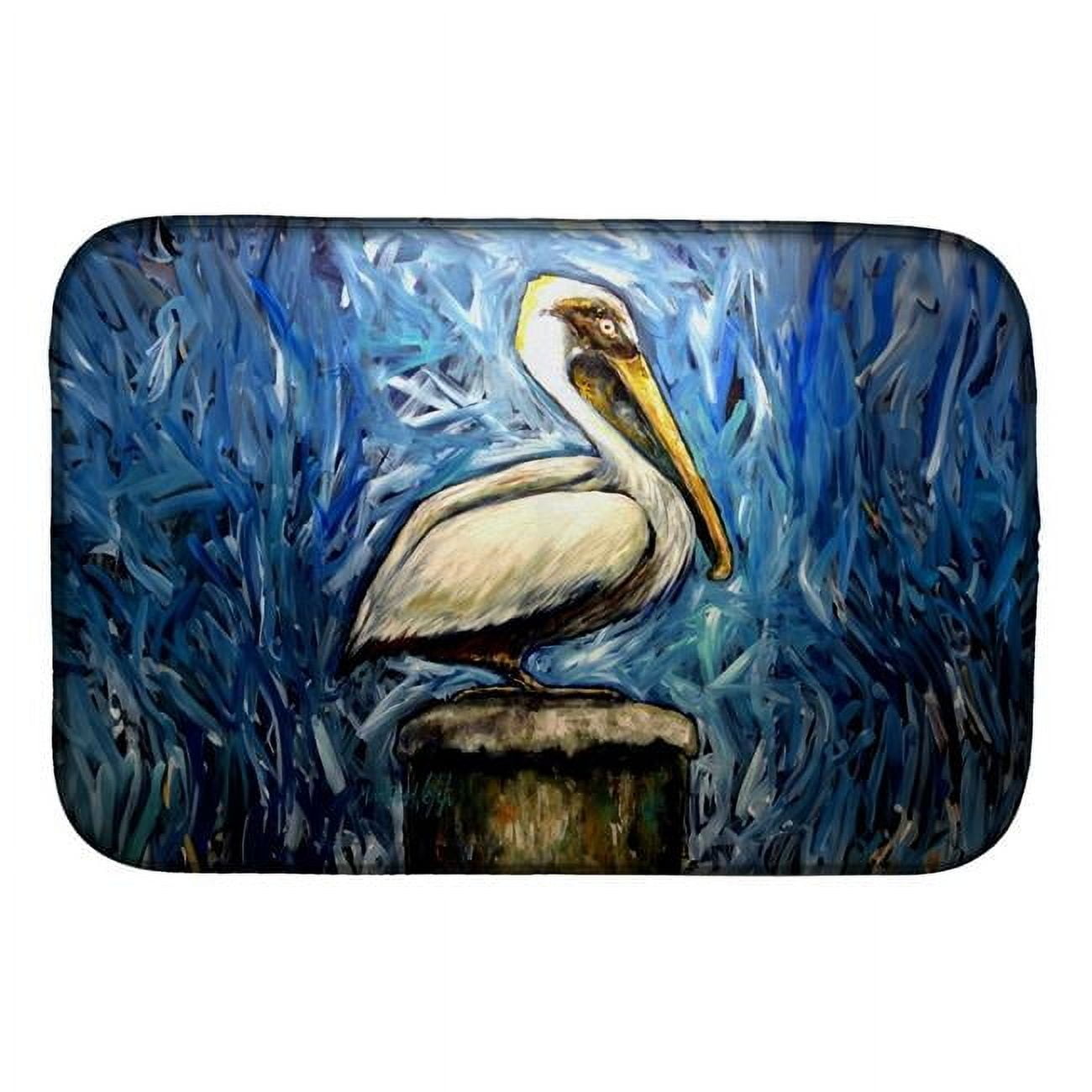 Carolines Treasures MW2110DDM 21 x 14 in. Pelican Blues Dish Drying Mat