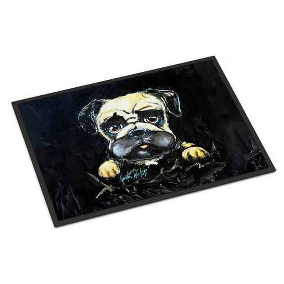 Carolines Treasures MW2113MAT 18 x 27 in. Pug It Out Doormat