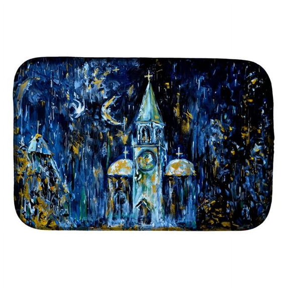 Carolines Treasures MW2114DDM 21 x 14 in. Raining Stars Dish Drying Mat