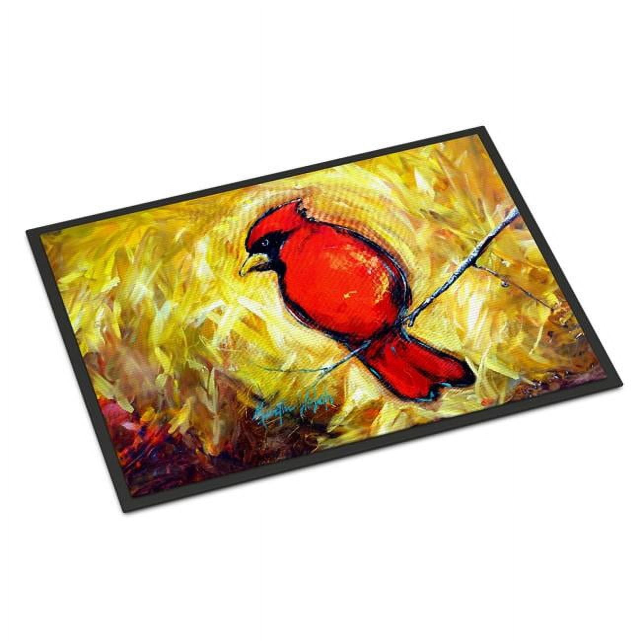 Carolines Treasures MW2124MAT 18 x 27 in. Sha Red Baba Bird Doormat