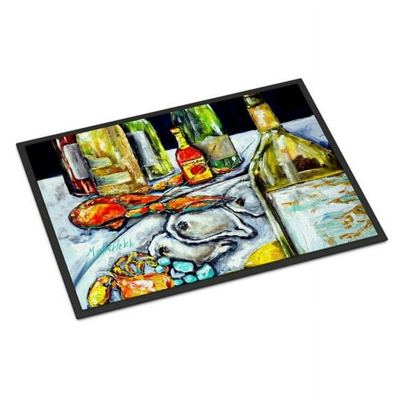 Sit A Spell Seafood Dinner Doormat 36 in x 24 in