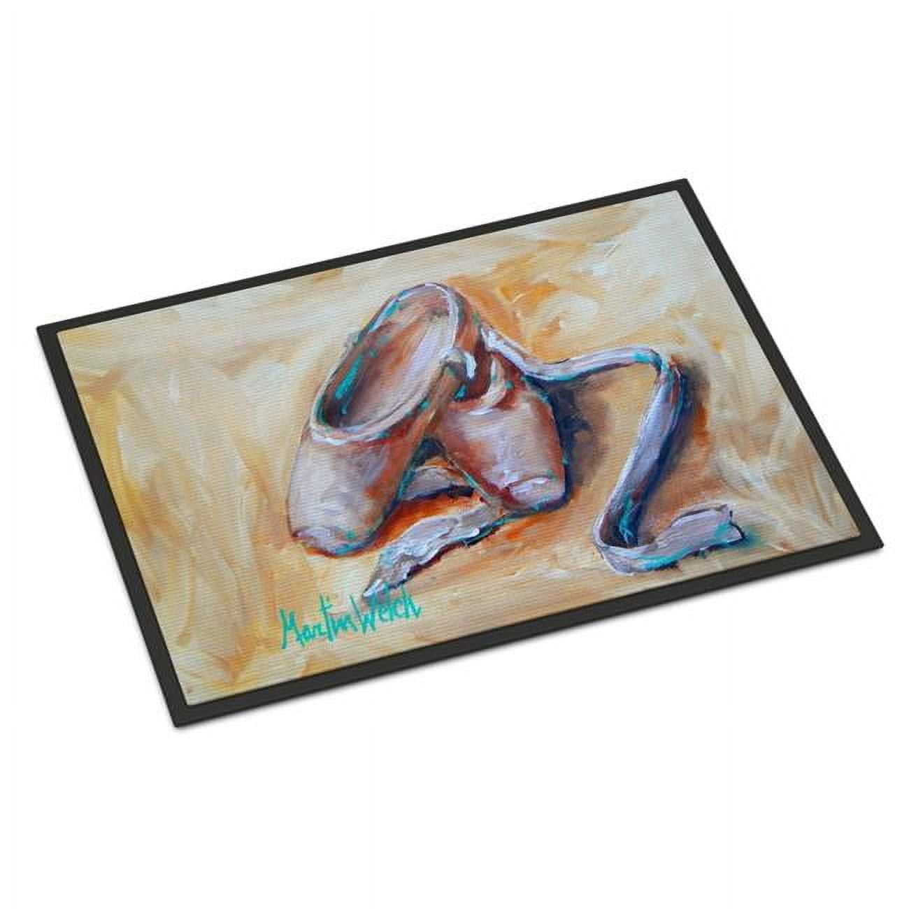 Toe Toe Ballet Shoes Doormat 27 in x 18 in