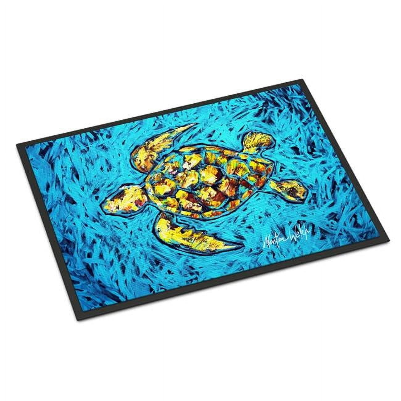 Carolines Treasures MW2147MAT 18 x 27 in. Turtle Drive Doormat