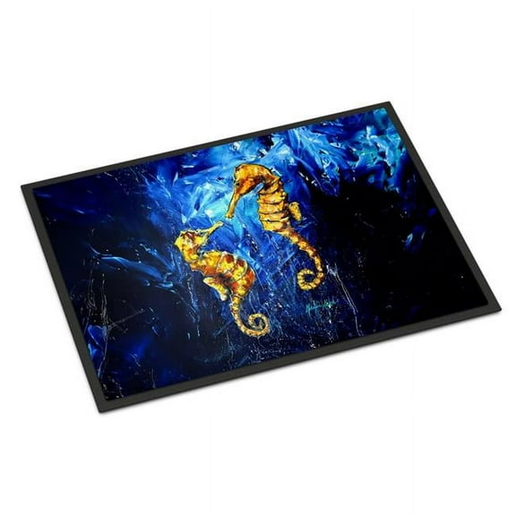 Carolines Treasures MW2150JMAT 24 x 36 in. Seahorses Two To Tango Doormat