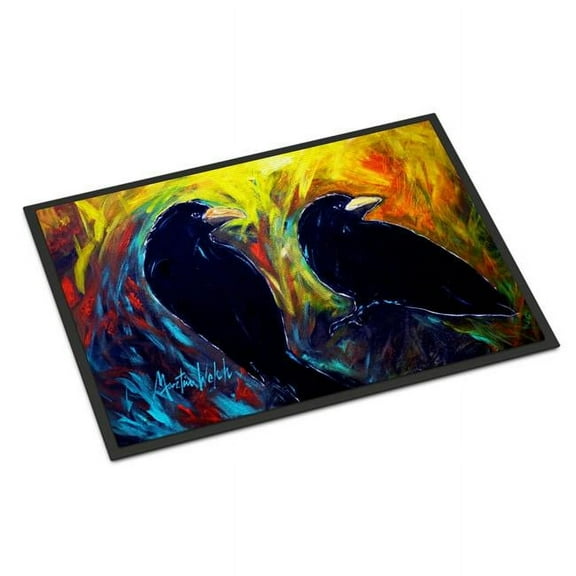 What Was That Black Crows Doormat 27 in x 18 in