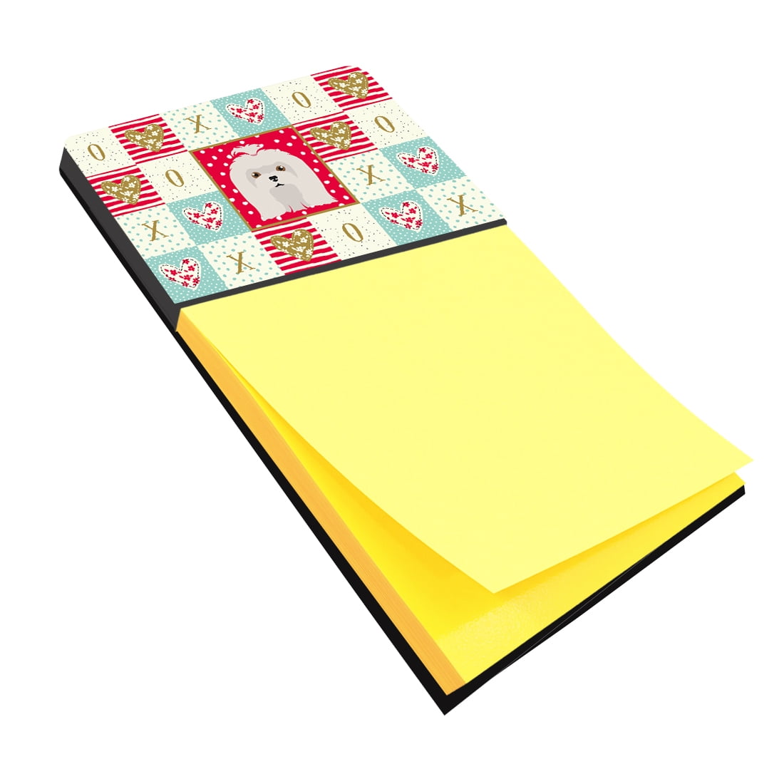 Carolines Treasures Maltese Love Sticky Note Holder Red Large multicolor
