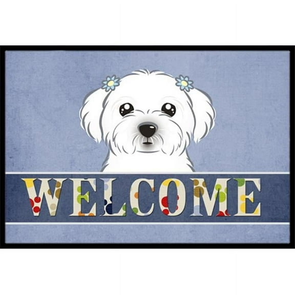 Carolines Treasures  Maltese Welcome Indoor & Outdoor Mat, 24 x 36 in.