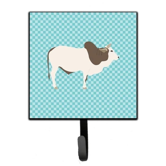 Carolines Treasures BB8004SH4 Malvi Cow Blue Check Leash or Key Holder