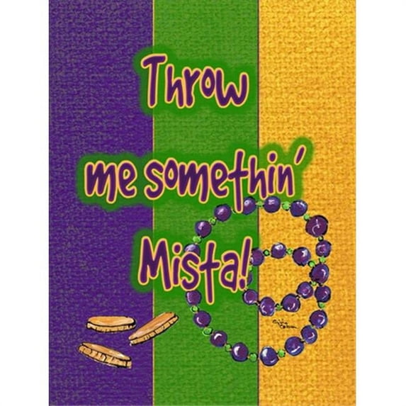 Carolines Treasures Mardi Gras Flag
