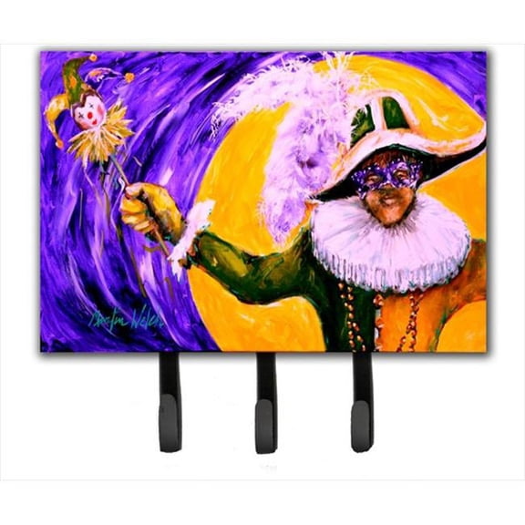 Carolines Treasures  Mardi Gras Hey Mister Leash or Key Holder - 6 x 9 In.