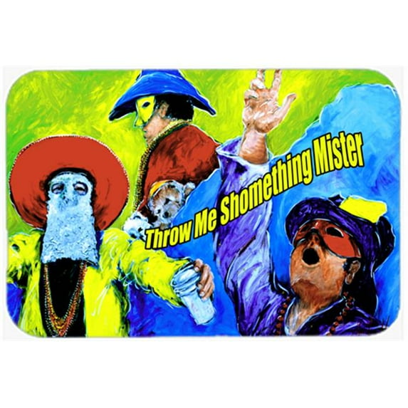 Carolines Treasures Mardi Gras Throw me something mister Mouse Pad- Hot Pad or Trivet