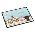 thumbnail image 1 of Carolines Treasures  Merry Christmas Carolers Dachshund Chocolate Indoor or Outdoor Mat, 1 of 1