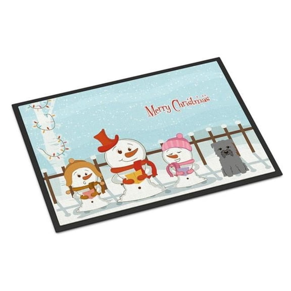 Carolines Treasures Merry Christmas Carolers Glen of Imal Grey Door Mat Indoor Rug or Outdoor Welcome Mat 18x27 Doormat