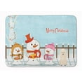 thumbnail image 1 of Carolines Treasures  Merry Christmas Carolers Poodle White Machine Washable Memory Foam Mat - White - 19in. H x 0.25in. W x 27in. L, 1 of 1