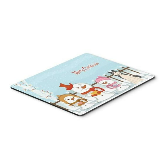 Carolines Treasures Merry Christmas Carolers West Siberian Laika Spitz Mouse Pad - Hot Pad or Trivet