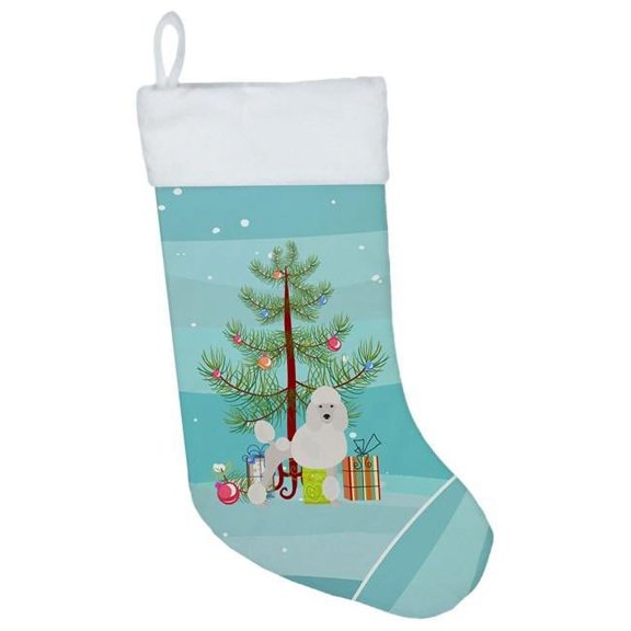 Carolines Treasures Miniature Poodle Christmas Tree Christmas Stocking