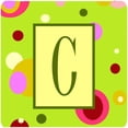 thumbnail image 1 of Carolines Treasures  Monogram - Green Foam Coasters Initial Letter C- Set Of 4, 1 of 1