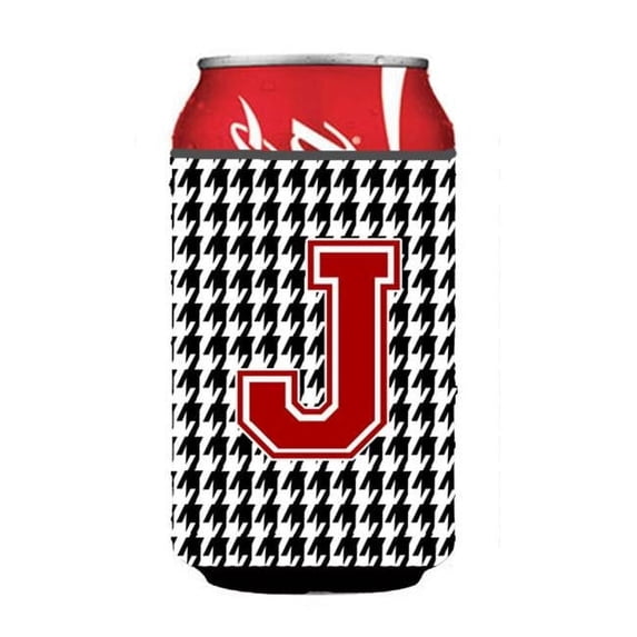 Carolines Treasures Monogram - Houndstooth Can Or Bottle Hugger