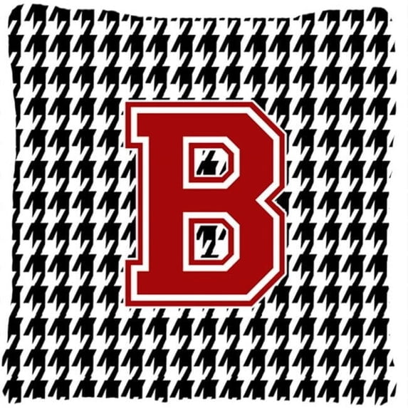 Carolines Treasures Monogram - Initial B Houndstooth Decorative Fabric Pillow 14 x 14 in.