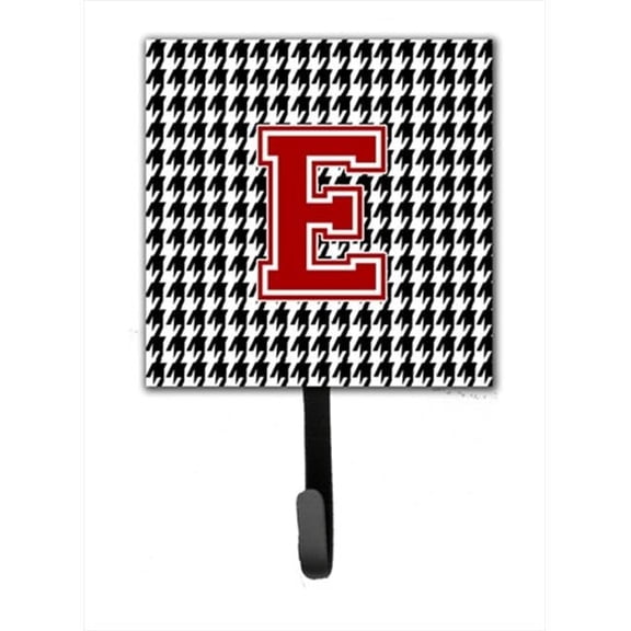 Carolines Treasures Monogram - Initial E Houndstooth Leash Holder Or Key Hook