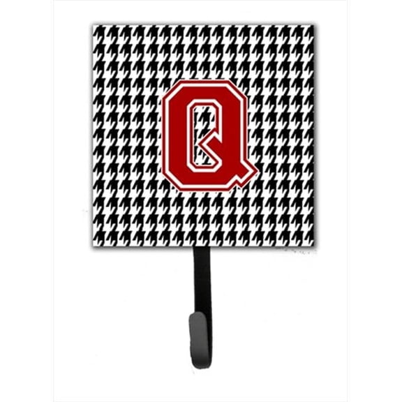 Carolines Treasures Monogram - Initial Q Houndstooth Leash Holder Or Key Hook
