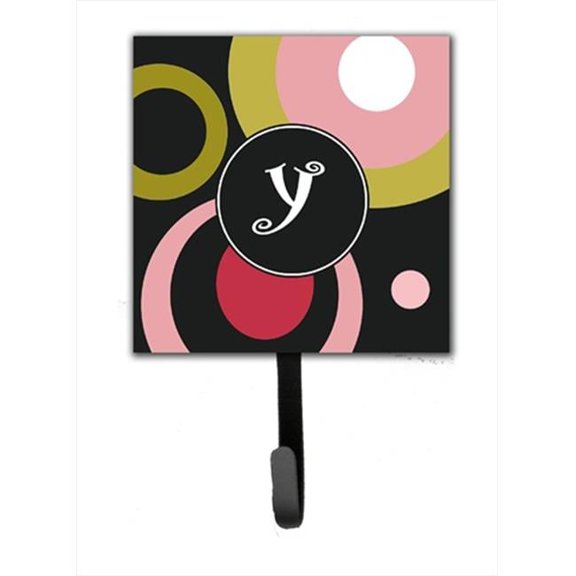 Carolines Treasures Monogram - Retro in Black Leash Holder Or Key Hook