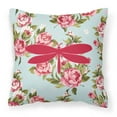 thumbnail image 1 of Carolines Treasures Moth Shabby Chic Roses Square Decorative Outdoor Pillow, 1 of 2