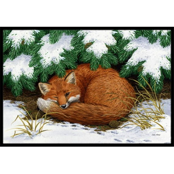 Carolines Treasures Naptime Fox Indoor or Outdoor Mat- 24 x 36