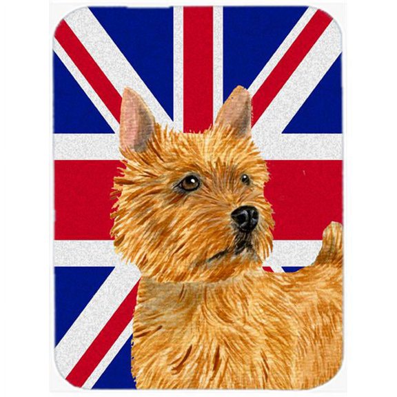 Carolines Treasures Norwich Terrier With English Union Jack British Flag Mouse Pad- Hot Pad Or Trivet