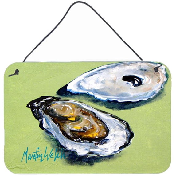 Carolines Treasures Oysters Two Shells Aluminium Metal Wall or Door Hanging Print