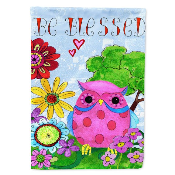 Be Blessed Owl Garden Flag