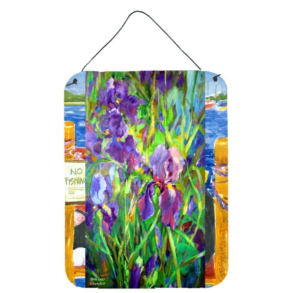 Carolines Treasures PJC1045DS1216 Iris by the Well Wall or Door Hanging Prints 12x16 multicolor