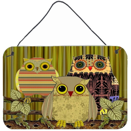 Carolines Treasures PJC1091DS812 Fall Wisdom Owl Wall or Door Hanging Prints  8x12 multicolor