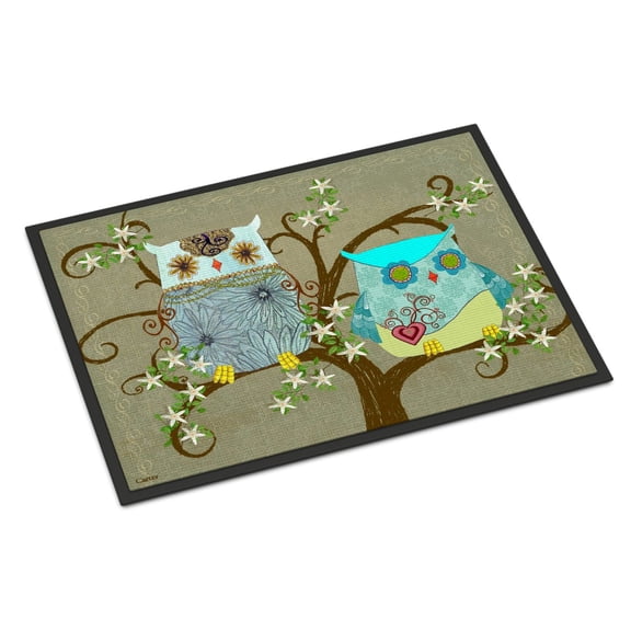 Carolines Treasures PJC1094JMAT The Friendly Ladies Owl Door Mat Indoor Rug or Outdoor Welcome Mat 24x36 Doormat 36"L x