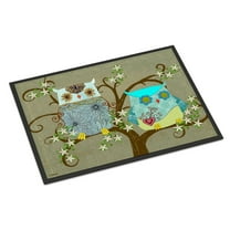 Carolines Treasures PJC1094MAT The Friendly Ladies Owl Door Mat Indoor Rug or Outdoor Welcome Mat 18x27 Doormat 27"L x