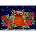 thumbnail image 1 of Carolines Treasures PJC1097JMAT Whose Happy Holidays Owl Indoor & Outdoor Mat- 24 x 36 in., 1 of 4