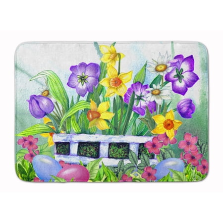 Carolines Treasures Finding Easter Eggs Floor Mat, 19" x 27", Multicolor