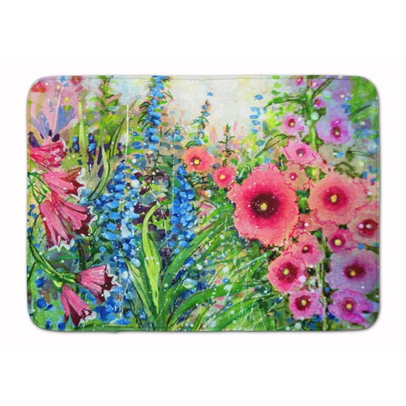 Carolines Treasures PJC1107RUG Easter Garden Springtime Flowers Machine Washable Memory Foam Mat 19 X 27" multicolor