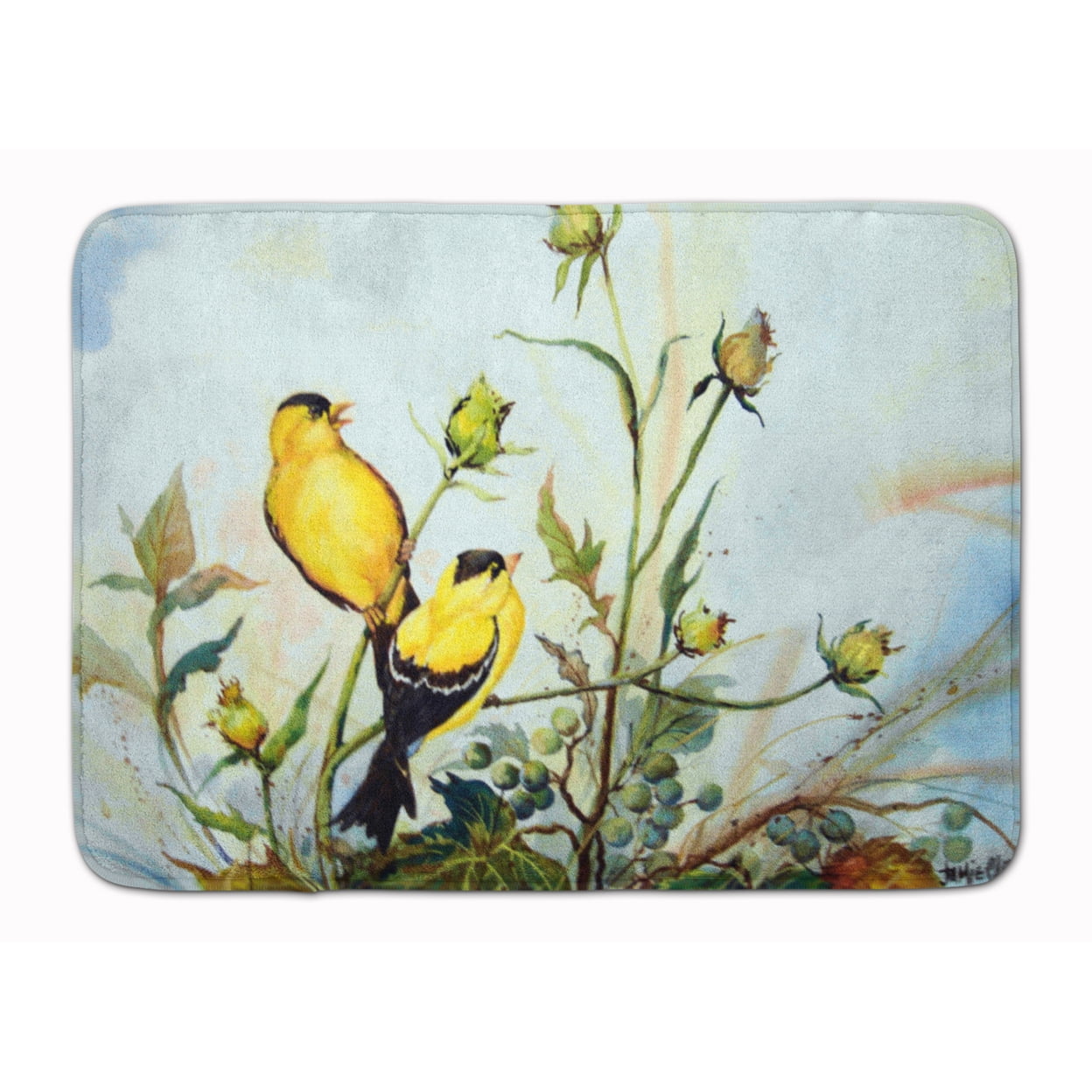 Photo inspiration: Visual Reference: Carolines Treasures Pjc1112Rug Joyful Morning Birds Machine Washable