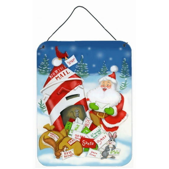 Carolines Treasures PJH3019DS1216 Santa Claus Mail Call Wall or Door Hanging Prints 12x16 multicolor