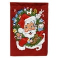 thumbnail image 1 of Carolines Treasures PJH3022GF Santa Claus Wreath of Cheer Flag Garden Size  Small multicolor, 1 of 3
