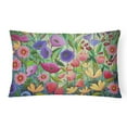 thumbnail image 1 of Carolines Treasures PPD3013PW1216 Enchanted Garden Flowers Canvas Fabric Decorative Pillow, 12H x16W, multicolor, 1 of 4