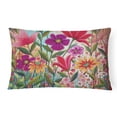 thumbnail image 1 of Carolines Treasures PPD3015PW1216 Fanciful Flowers Canvas Fabric Decorative Pillow, 12H x16W, multicolor, 1 of 4