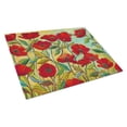 thumbnail image 1 of Carolines Treasures PPD3020LCB Poppy Garden Flowers Glass Cutting Board Large, 12H x 16W, multicolor, 1 of 3