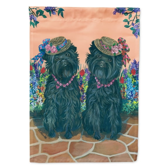Carolines Treasures PPP3001GF Affenpinscher Sisters Flag Garden Size  Small multicolor