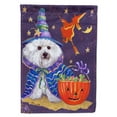 thumbnail image 1 of Carolines Treasures PPP3020CHF Bichon Frise Boo Halloween Flag Canvas House Size  Large multicolor, 1 of 4
