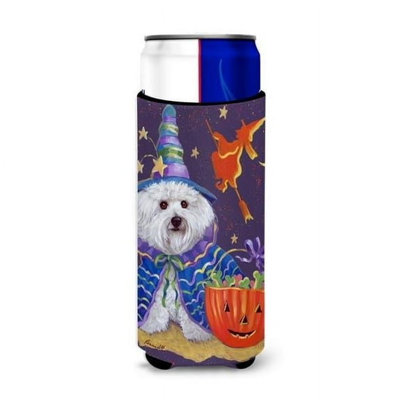 Carolines Treasures PPP3020MUK 12 oz Bichon Frise Boo Halloween Ultra Hugger for Slim Cans