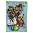 thumbnail image 1 of Carolines Treasures PPP3050GF Cairn Terrier Christmas Elves Flag Garden Size  Small multicolor, 1 of 3