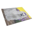 thumbnail image 1 of Carolines Treasures PPP3113LCB Maltese Patio Princess Glass Cutting Board Large, 12H x 16W, multicolor, 1 of 2